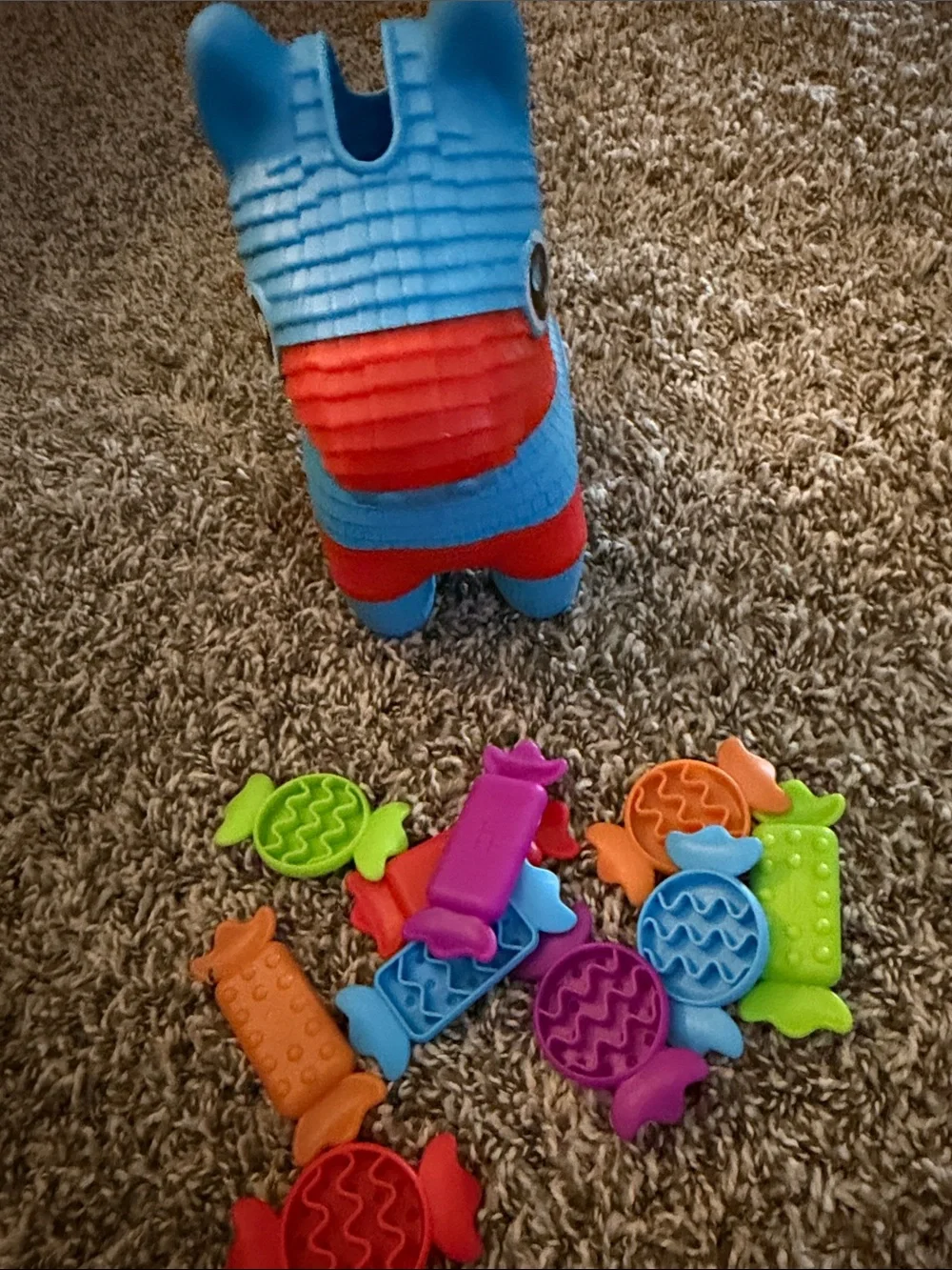 Blue and Red Fine Motor Piñata Toy